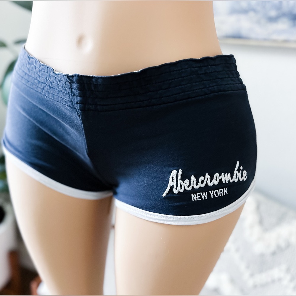 Y2K Abercrombie + Fitch ultra low rise micro shortie sexy stretch lounge shorts